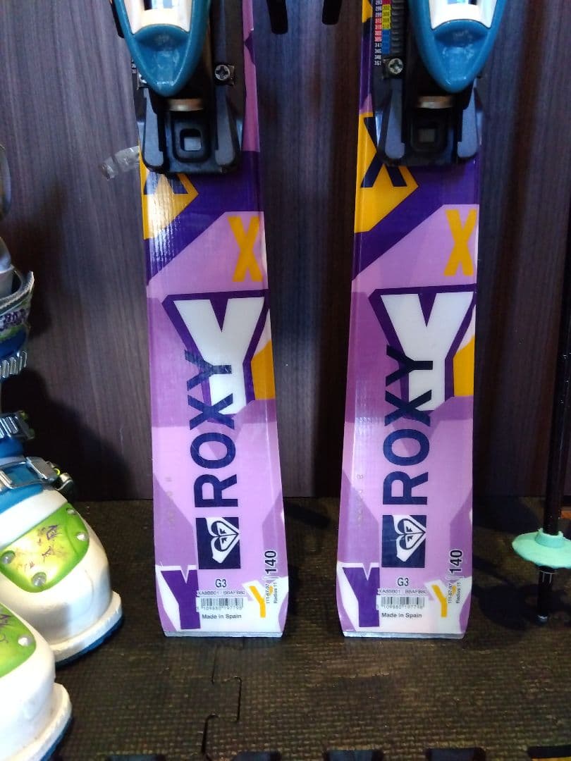 ♡女子に人気♡ROXY/学生・レディース用/スキーセット/メンテ・WAX済✔