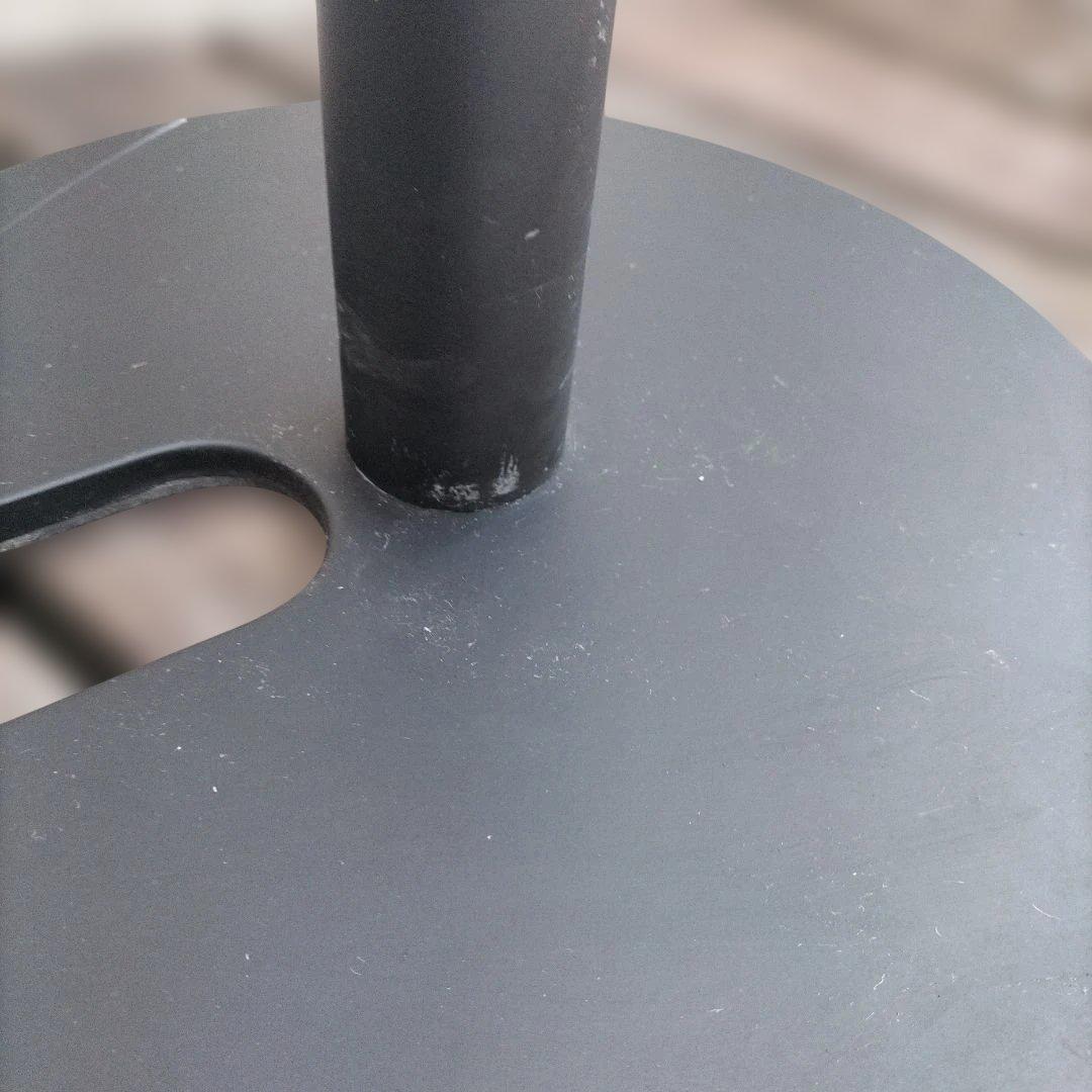 ポールパーテション ポール黒 ベルト黒 4本セット