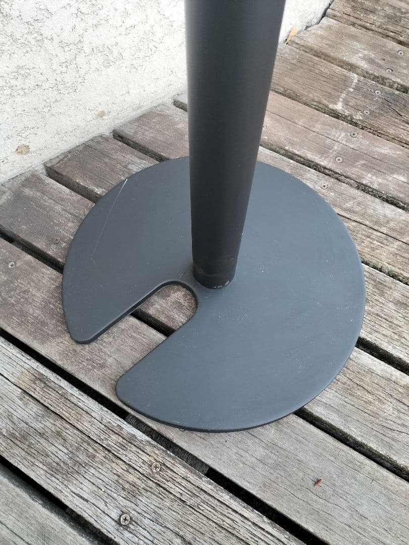 ポールパーテション ポール黒 ベルト黒 4本セット