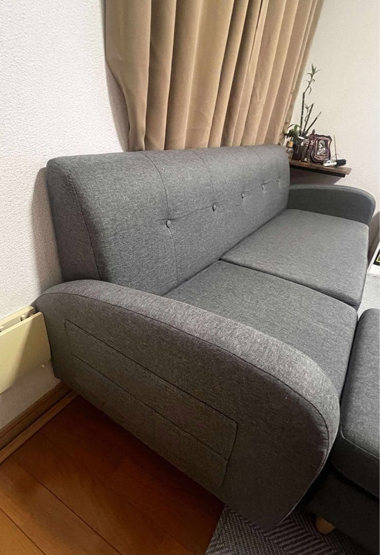 グレー ソファ 3人掛け