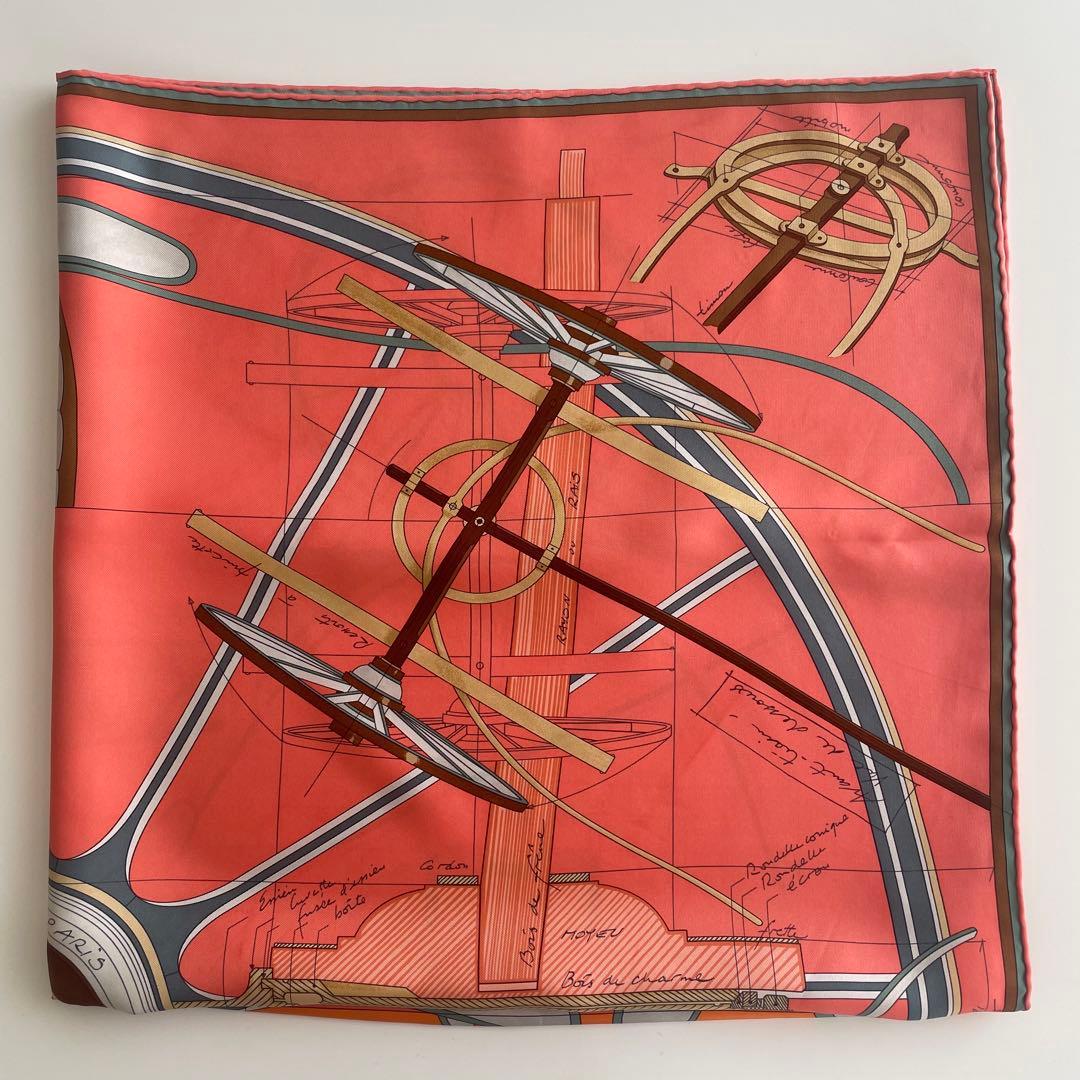 【エルメス】シルクスカーフ90㎝