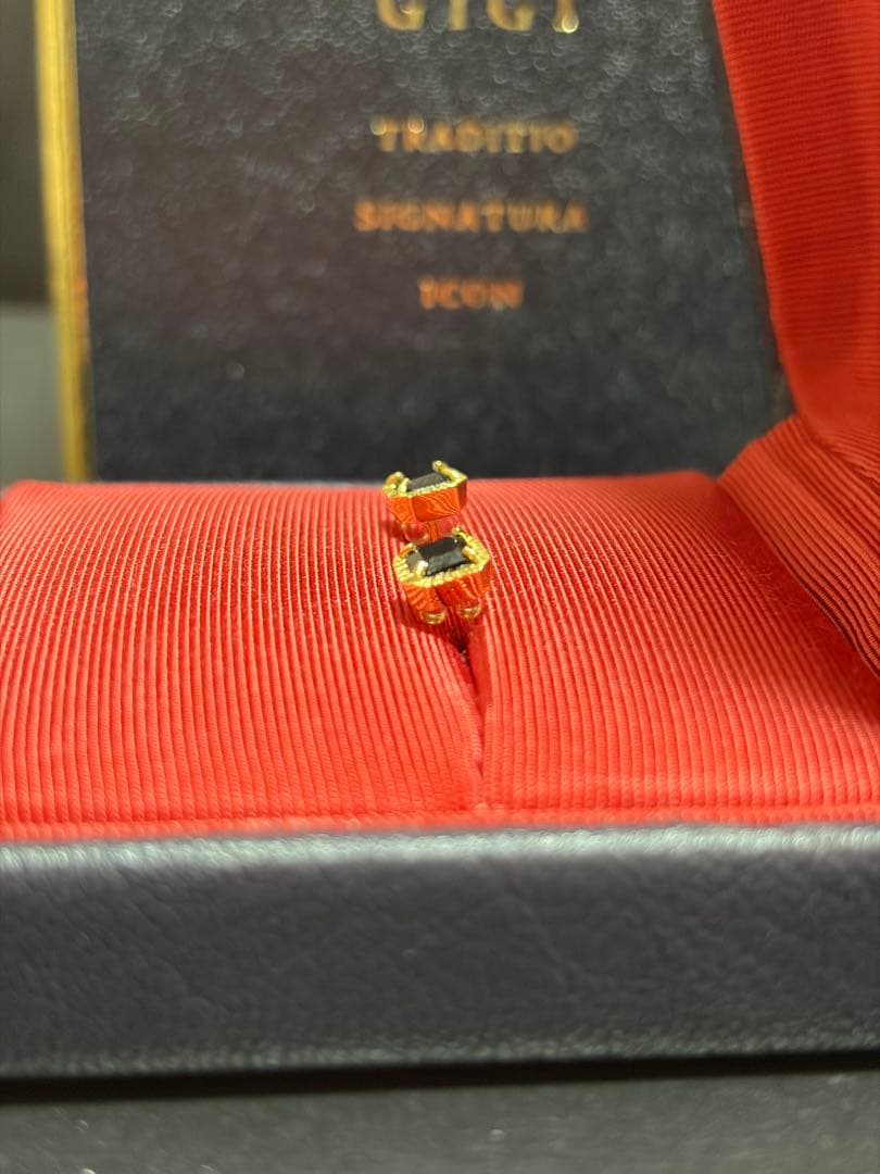 【専用】GIGI HELIOS Onyx square earrings ピアス