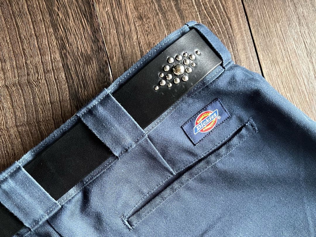 ディッキーズ874専用スタッズベルト　昭南ベンズ　シルバー　HTC CALEE