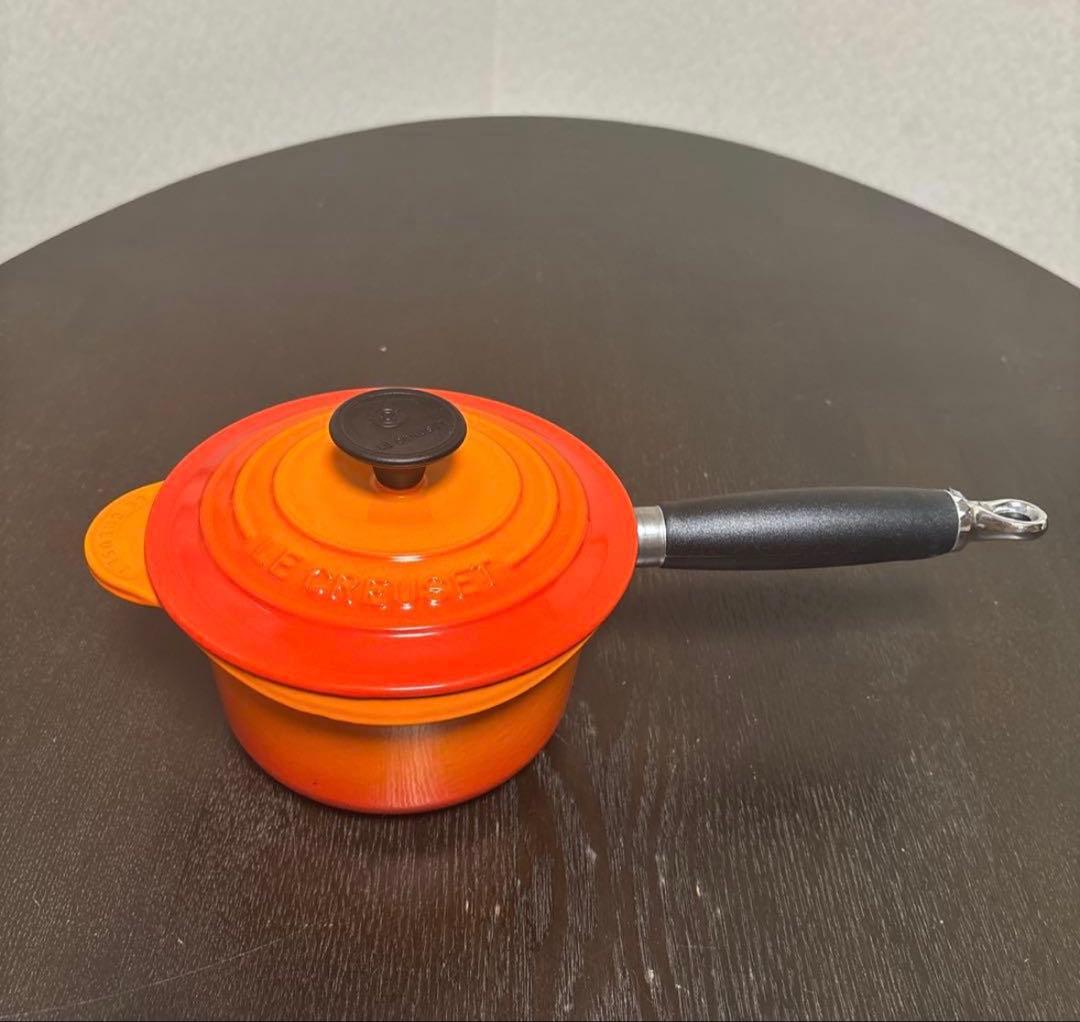 LE CREUSET　ルクルーゼ ソースパン オレンジ　片手鍋　16cm