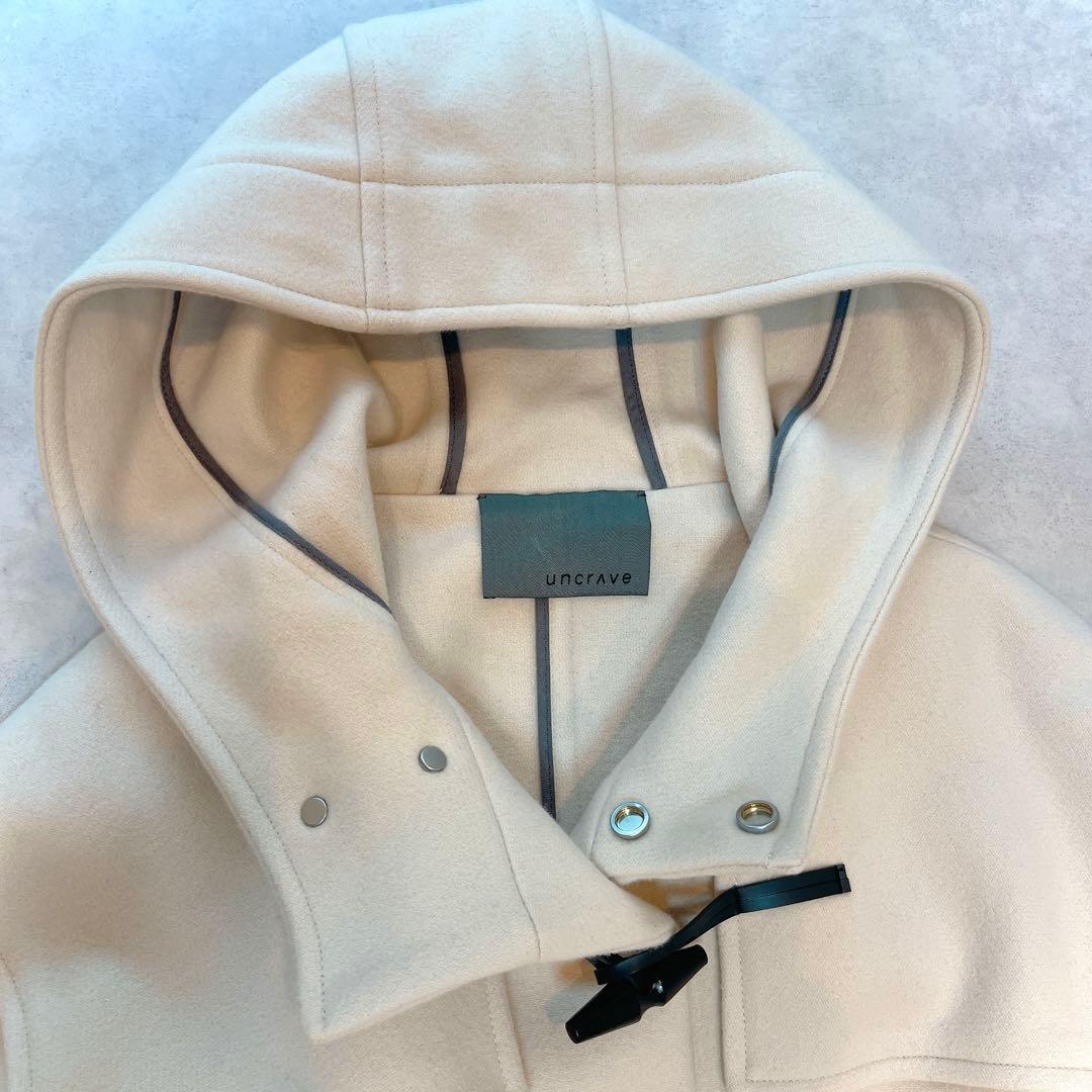 人気◆アンクレイヴ プルーフメルトンダッフルコート ロング丈◇オフホワイト 2