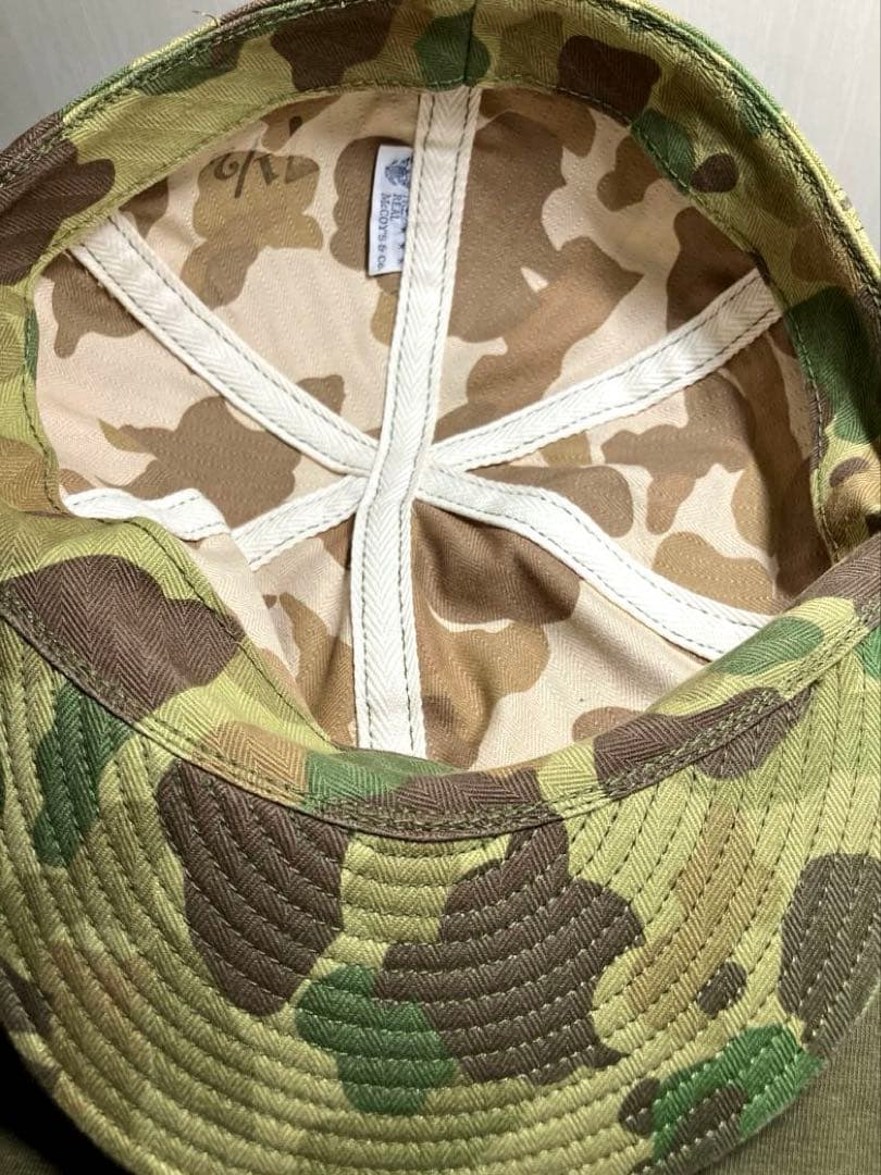THE REAL McCOY'S フロッグスキン　CAP 迷彩キャップ　美品