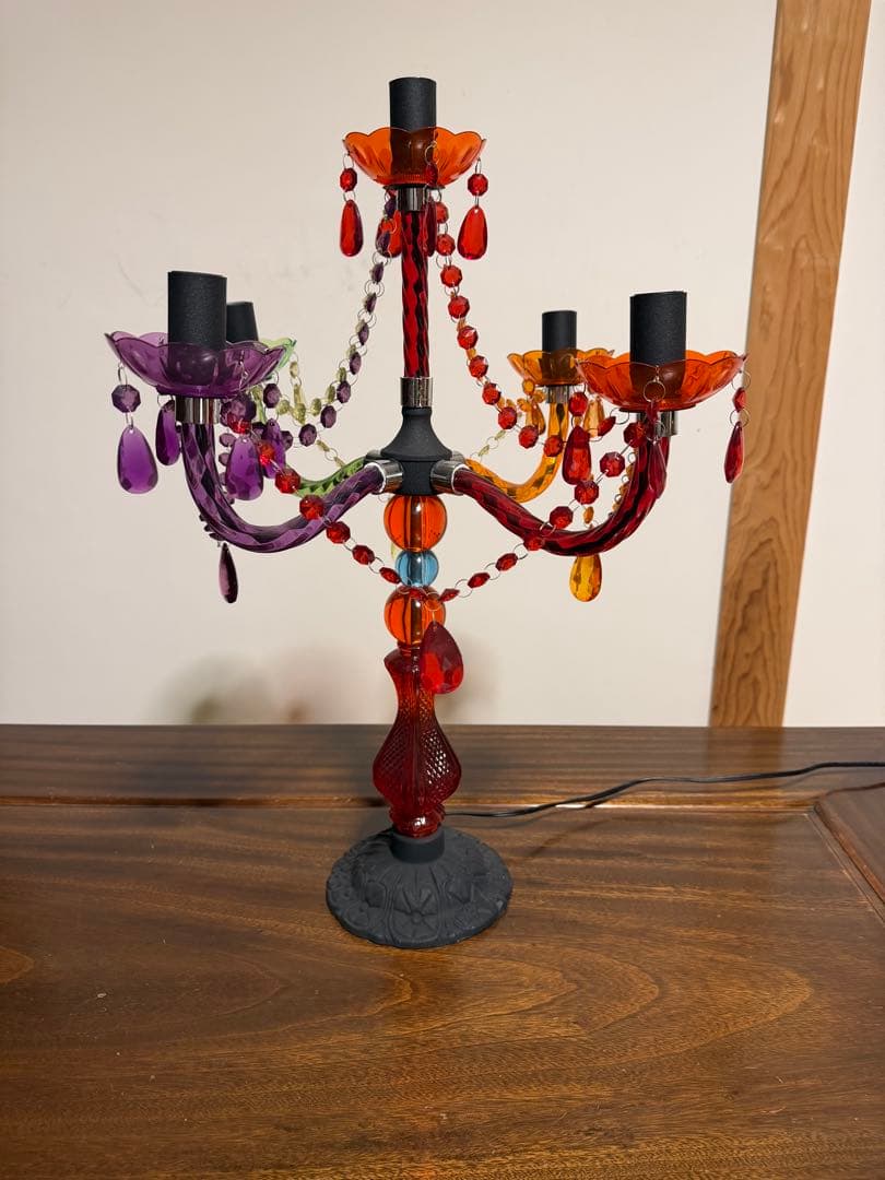 シャンデリアスタンディングランプマルチ/BK 電球なし　卓上ジャンデリア