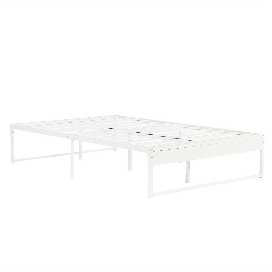 【ダブル D】ベッドフレーム パイプベッド シングルベッド 要組立品 ホワイト