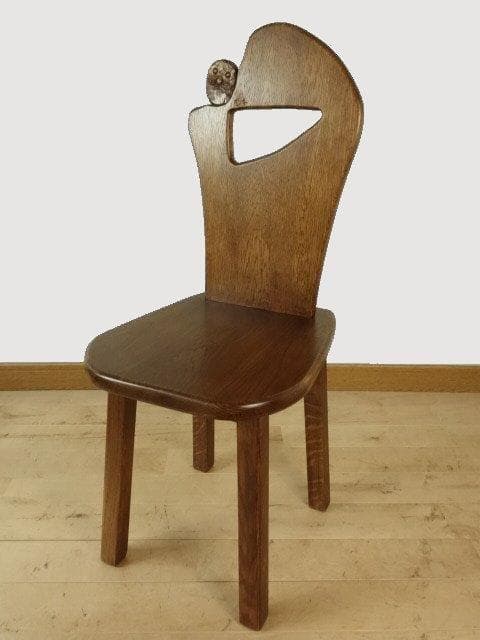 福来ふくろう　椅子　ダイニングチェアー　イスG　勇峰工芸（新）