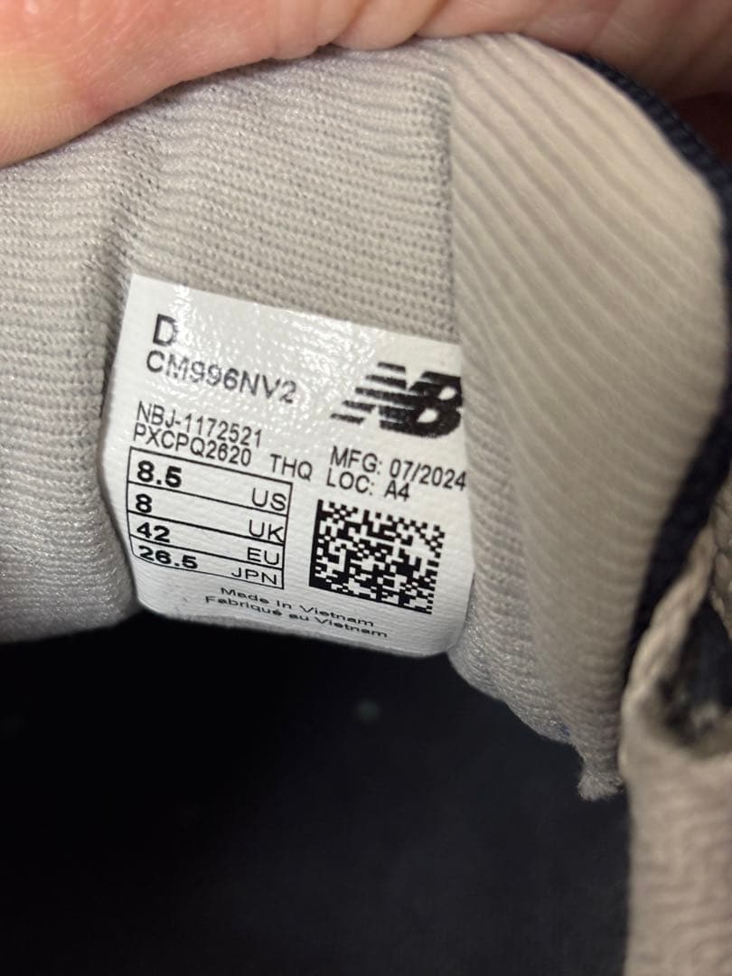 new balance ニューバランス　996 ネイビー　26.5