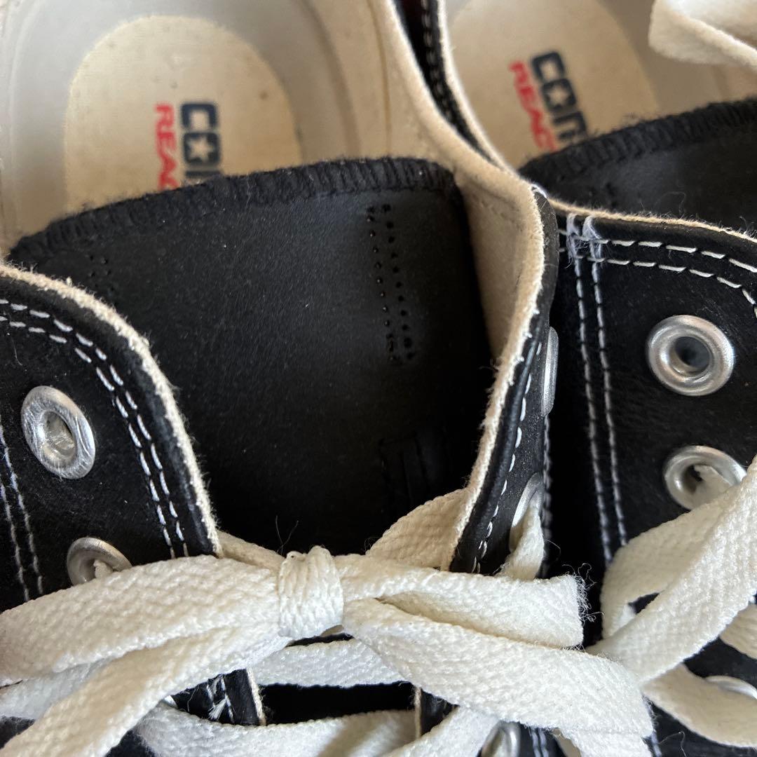 CONVERSE レザー　オールスター　ロー　オックス　ブラック　28