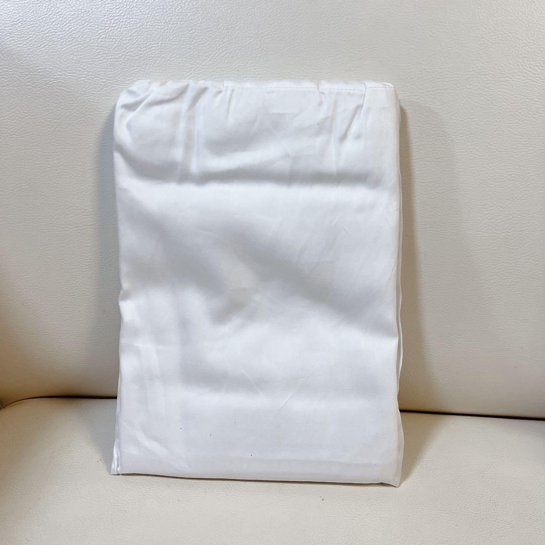 100% オーガニックコットン枕カバー2枚セット 43 x 63 cm 白