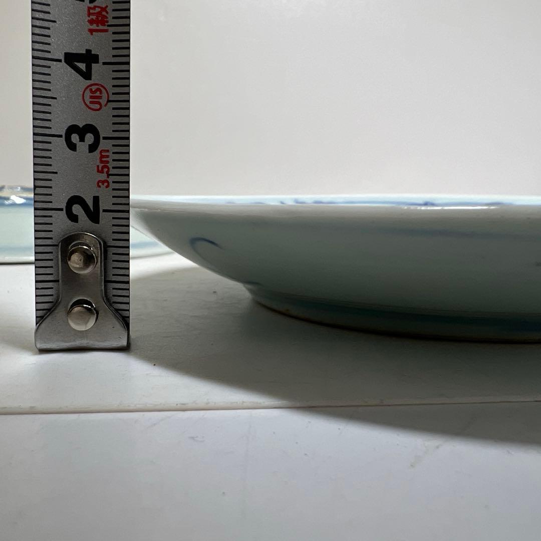 中国清時代　新渡青花　中皿　10枚　幅15cm 東K8-0125① トヒトオ