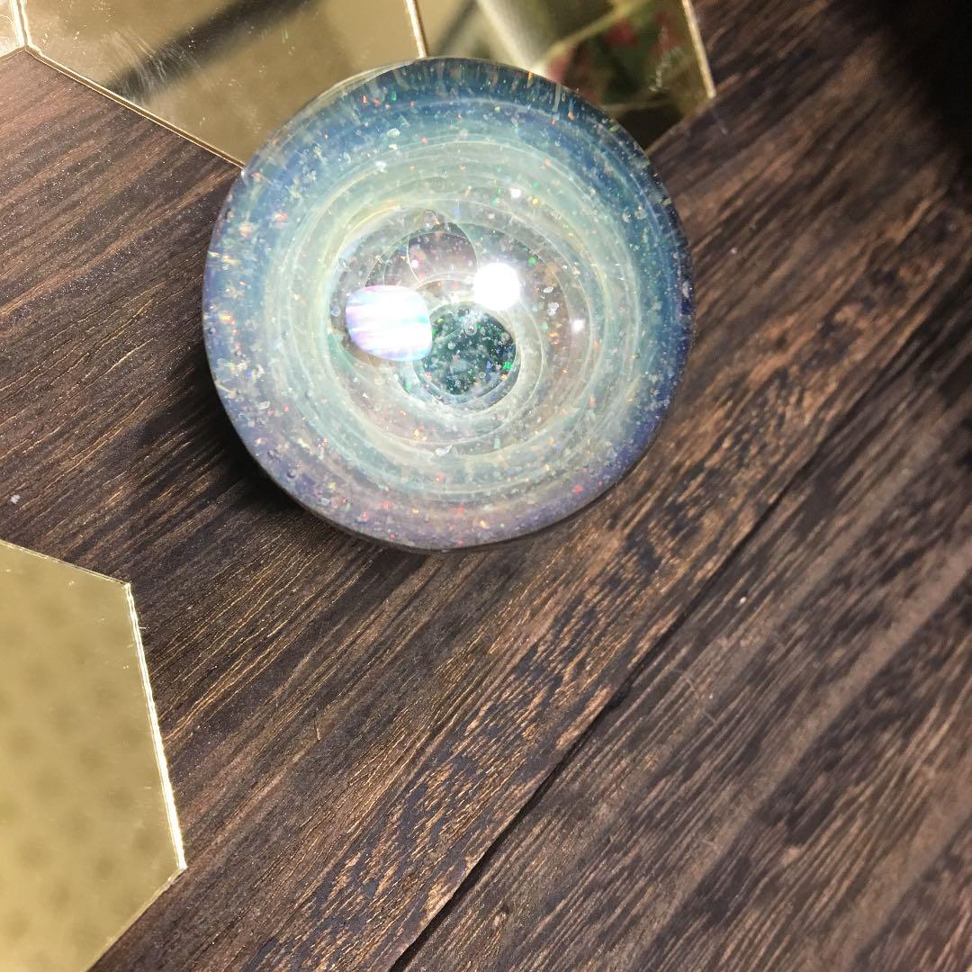 宇宙ガラス ハンドクーラー オブジェ 日本人作家さんの作品です