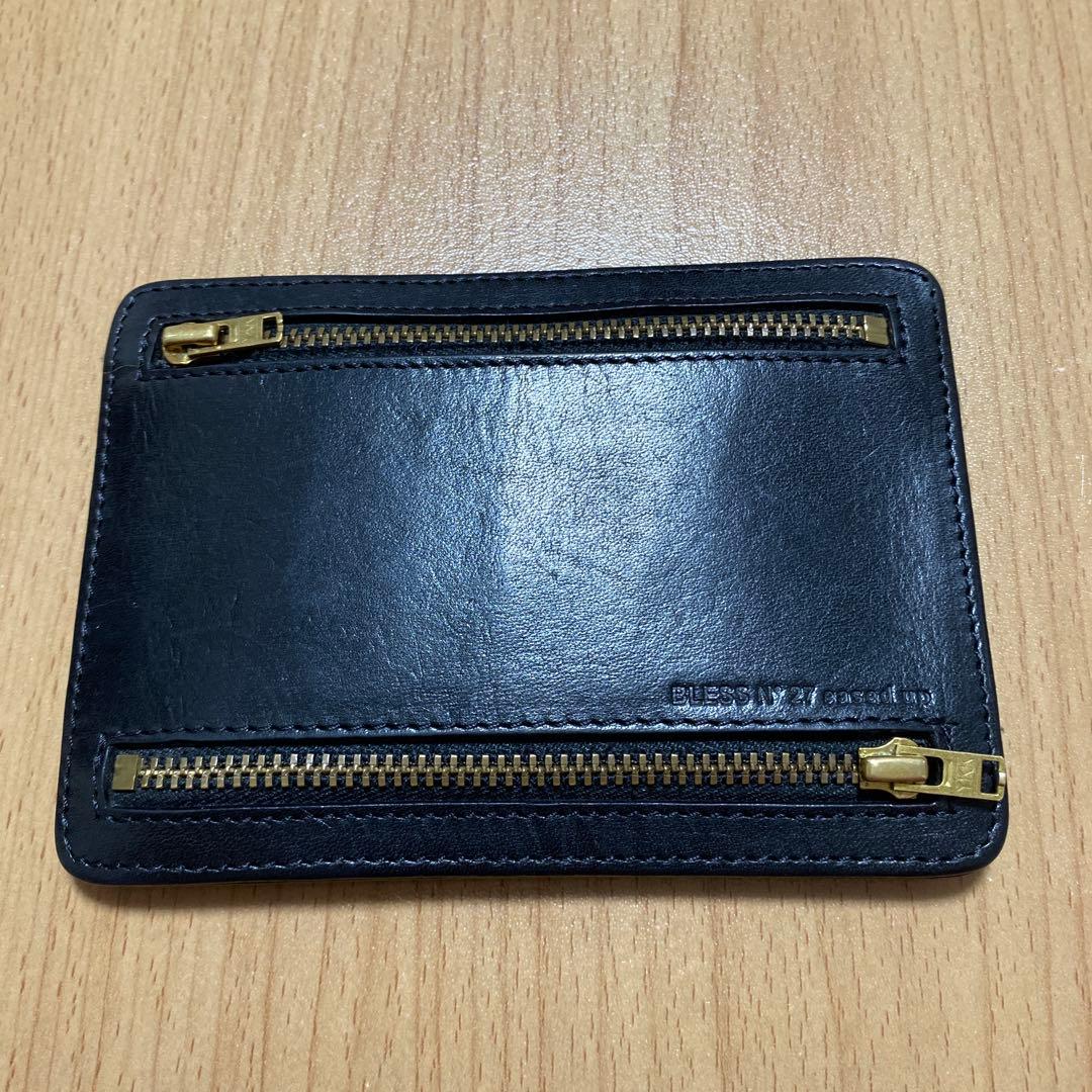小物 BLESS 4ZIPPER PURSE BLACK