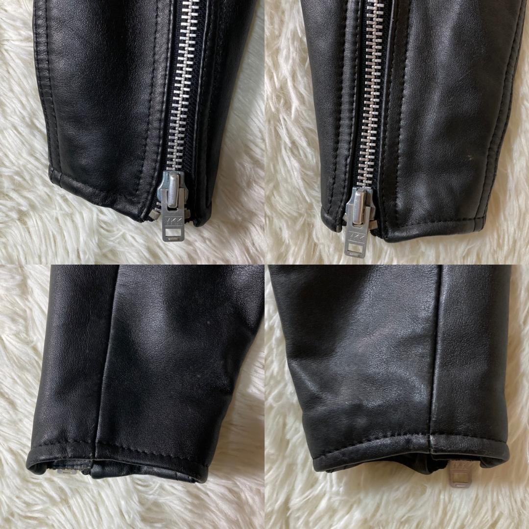 美品 90s Hein Gericke Dカン レザー ダブルライダース L