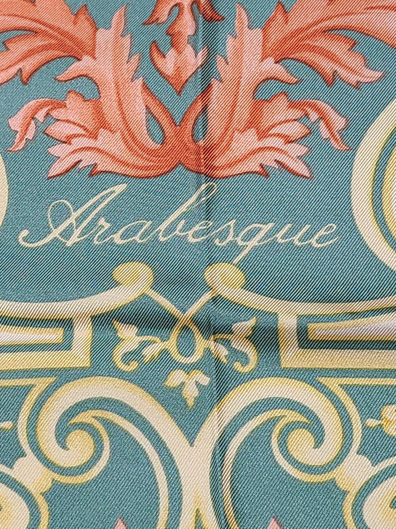 値下げ♪ETRO シルク スカーフ アラベスク柄 天使柄 イタリア製