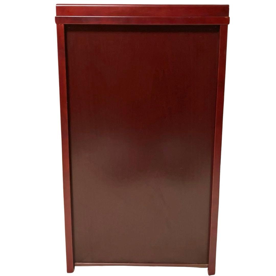 カリモク ガラス キャビネット サイドボード 電話台 花台 飾り棚