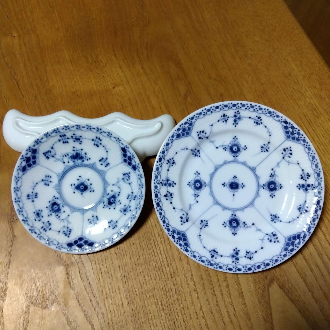 骨董品1889-1922年製；ロイヤルコペンハーゲン，ブルーフルーテッドハーフ