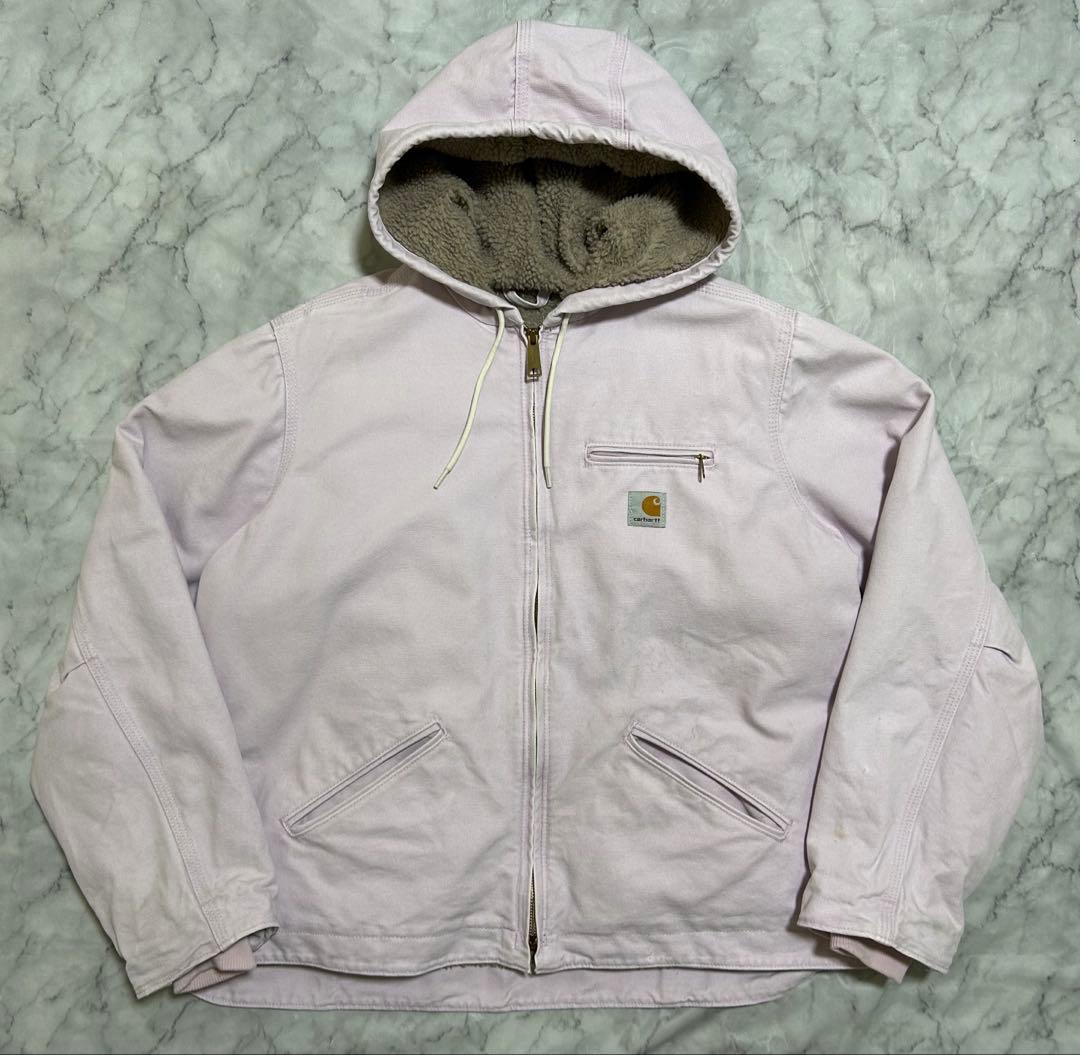 カーハート シエラ ジャケット ライトピンク 希少 フード メキシコ製 XL
