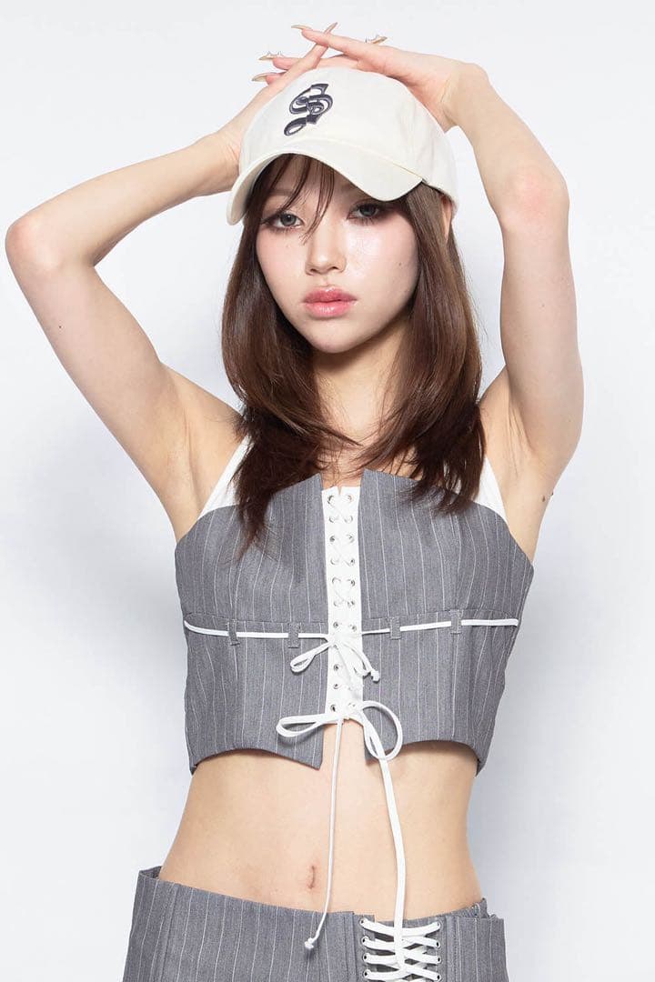 theredthread ホワイト S logo cap scarlet