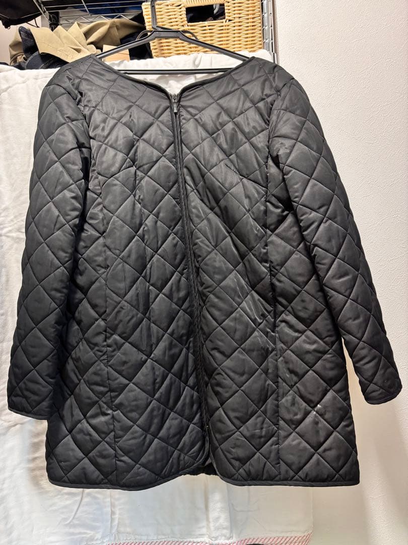 ママコート　スイートマミー　ダッカー　キルティングコート　黒