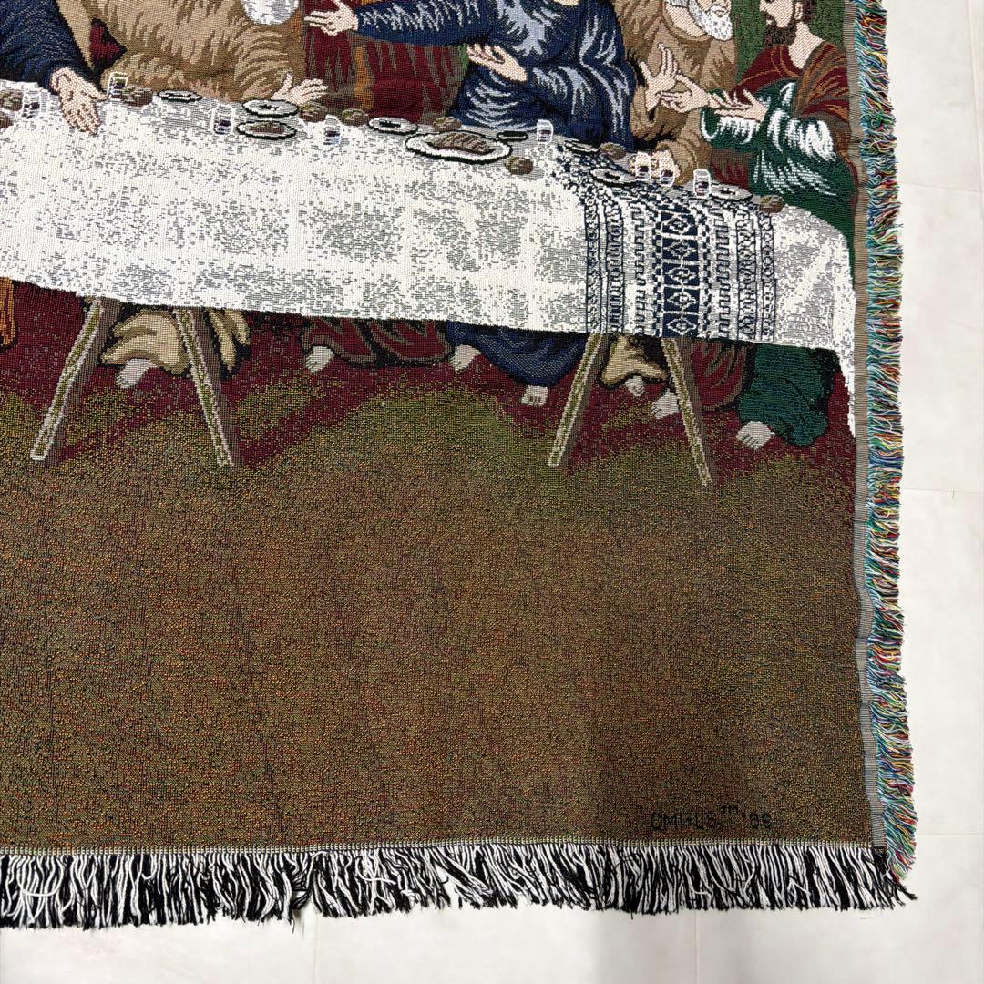 最後の晩餐　マルチカバー　ソファカバー　ヴィンテージラグ　137x173