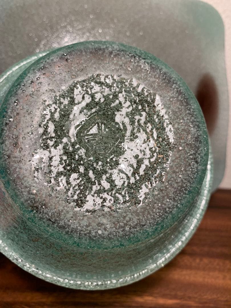 稲嶺盛吉 宙吹きガラス ボウル プレート 3点セット 琉球ガラス 現代の名工