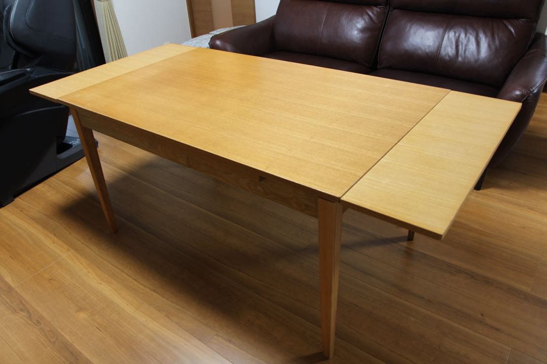 無印良品　木製 伸縮可能 ダイニングテーブル