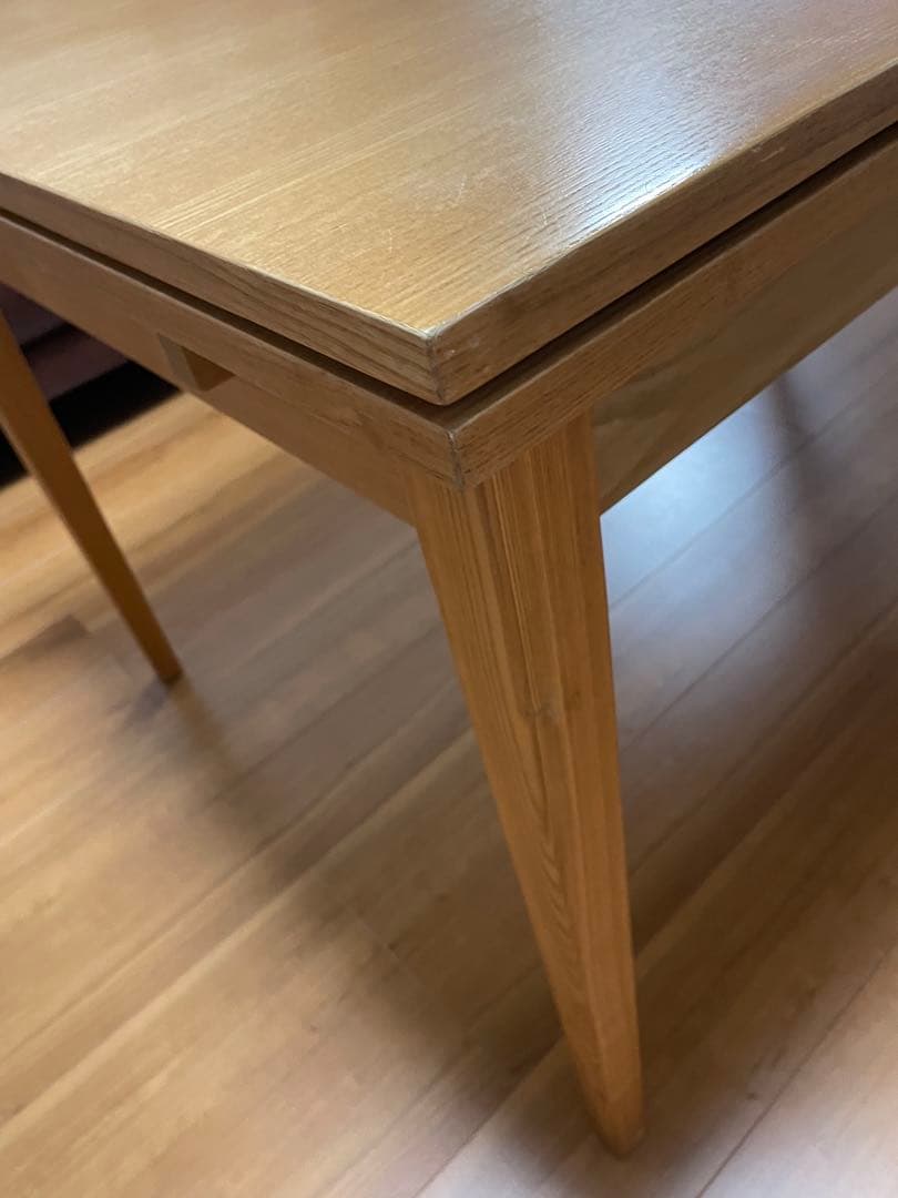 無印良品　木製 伸縮可能 ダイニングテーブル