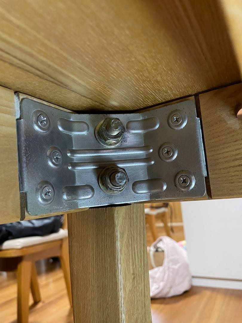 無印良品　木製 伸縮可能 ダイニングテーブル