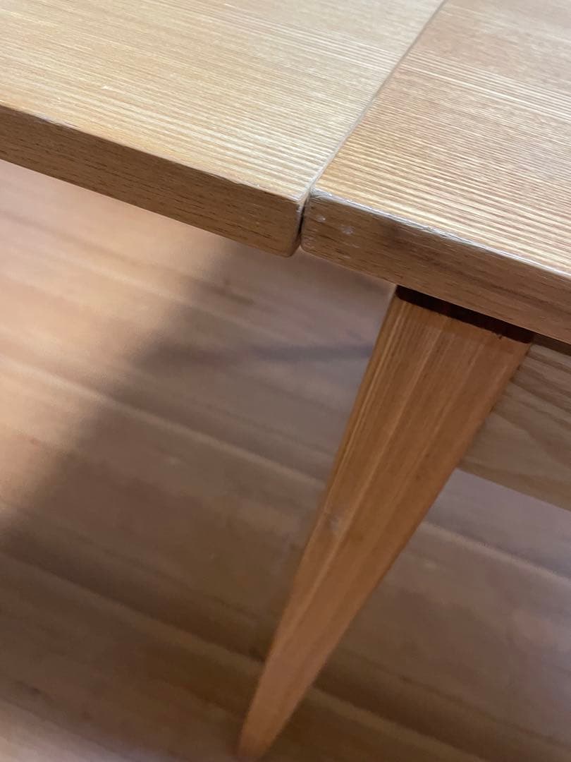 無印良品　木製 伸縮可能 ダイニングテーブル