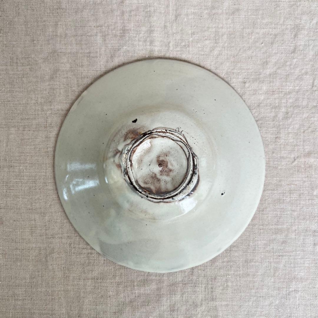 荒賀文成　粉引6寸つば皿　2枚セット