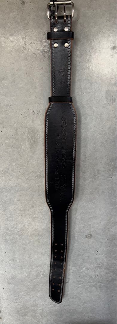 OJ　美品✨GOLD'S GYM EX レザーベルト 本革 Lサイズ