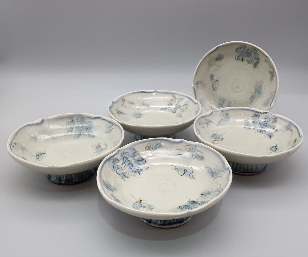 イムサエム 高台皿 五客揃 器 安南手 現代作家