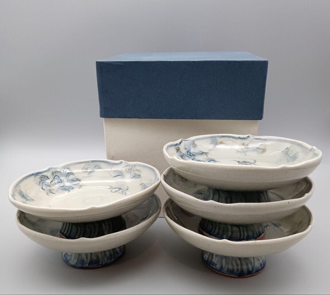 イムサエム 高台皿 五客揃 器 安南手 現代作家