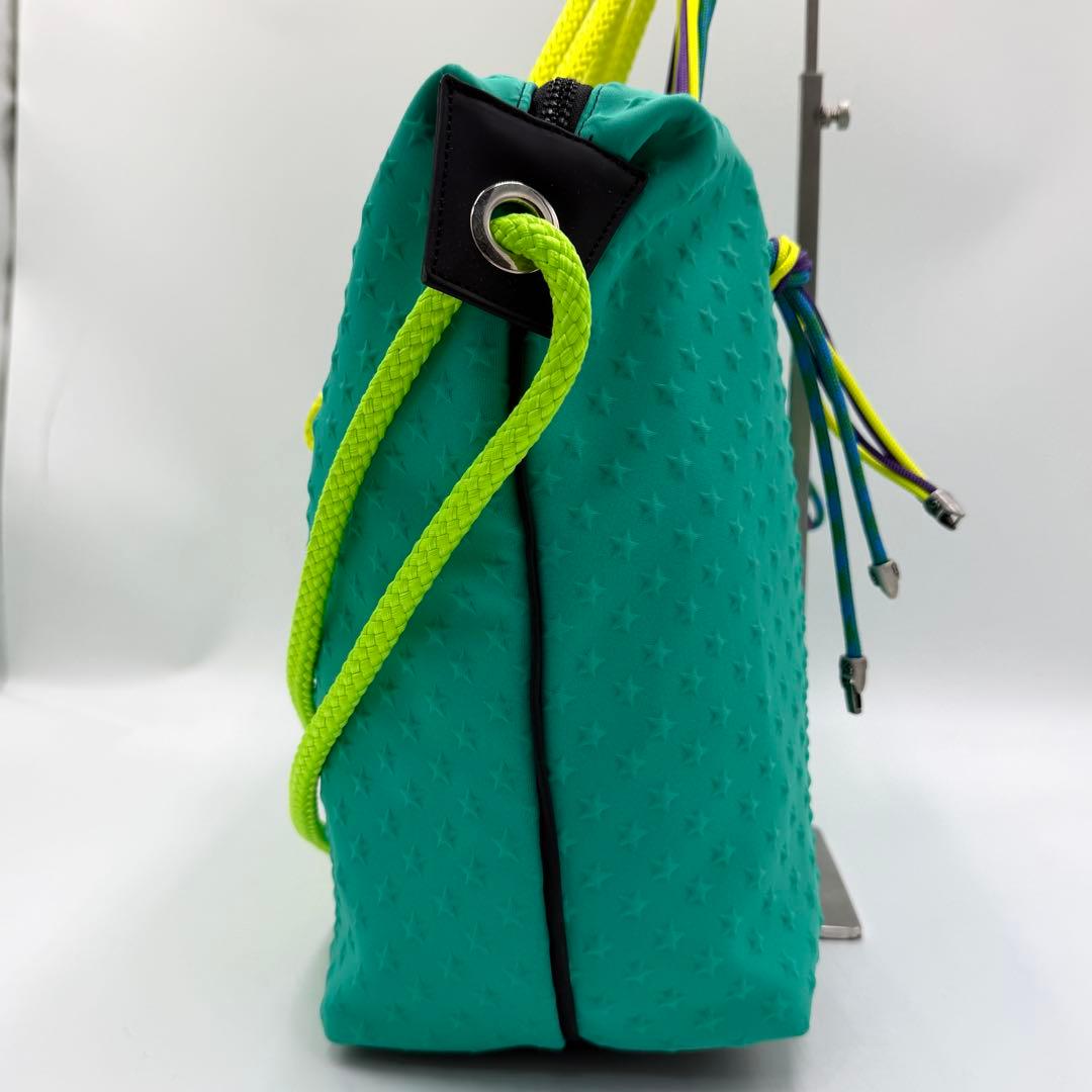 【美品】L4K3 ボストンバッグ クイーンレーク ネオプレン 2way グリーン