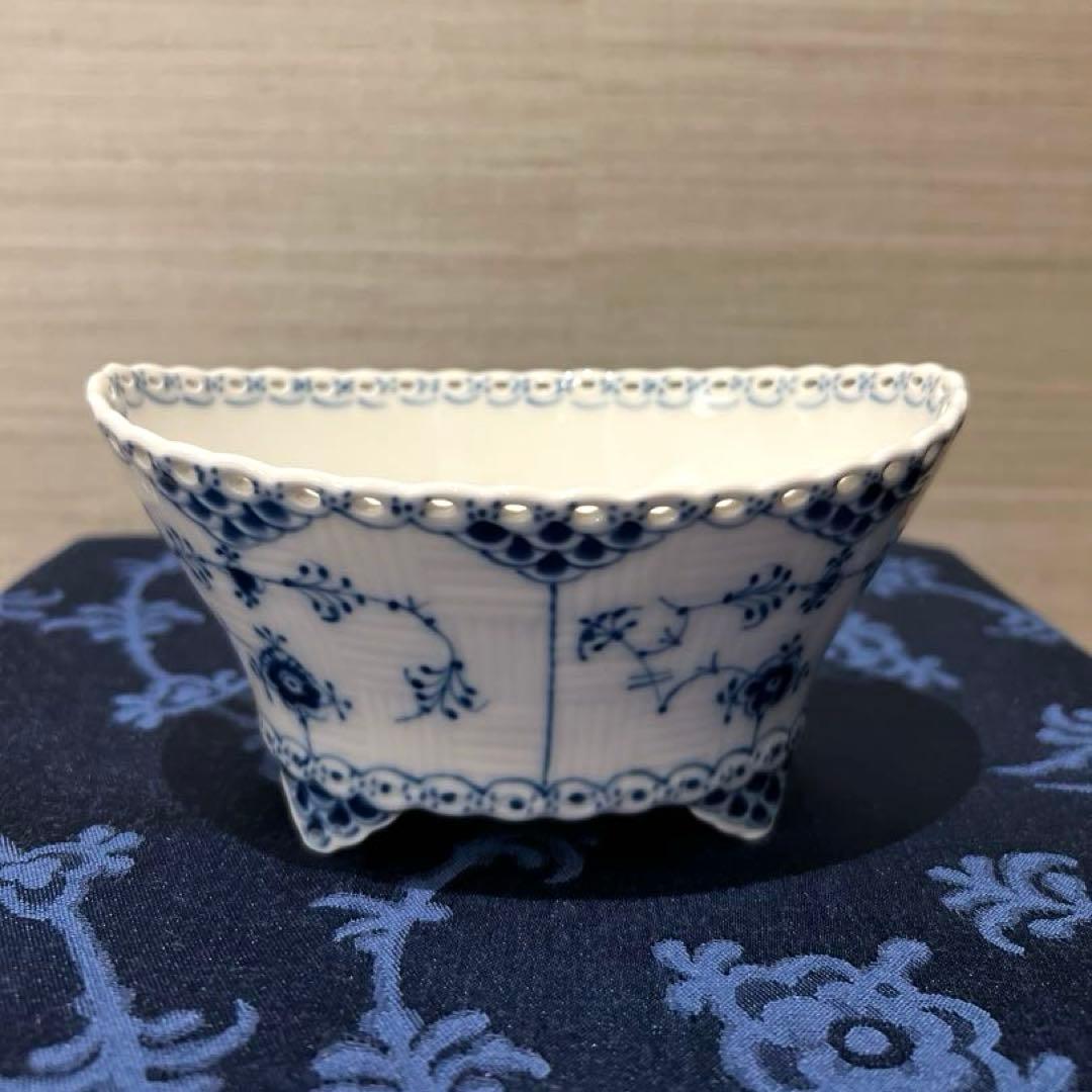 廃盤◼️ ロイヤルコペンハーゲン フルーレース　オーバル　足付きボウル
