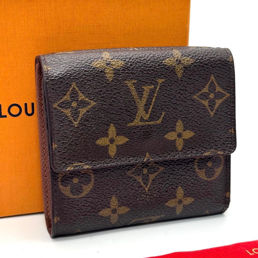 美品✨️ルイヴィトン　モノグラム　ポルトフォイユ　エリーズ　折り財布　Wホック