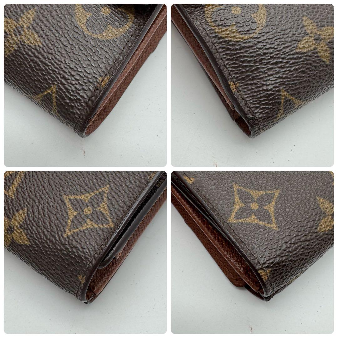 美品✨️ルイヴィトン　モノグラム　ポルトフォイユ　エリーズ　折り財布　Wホック