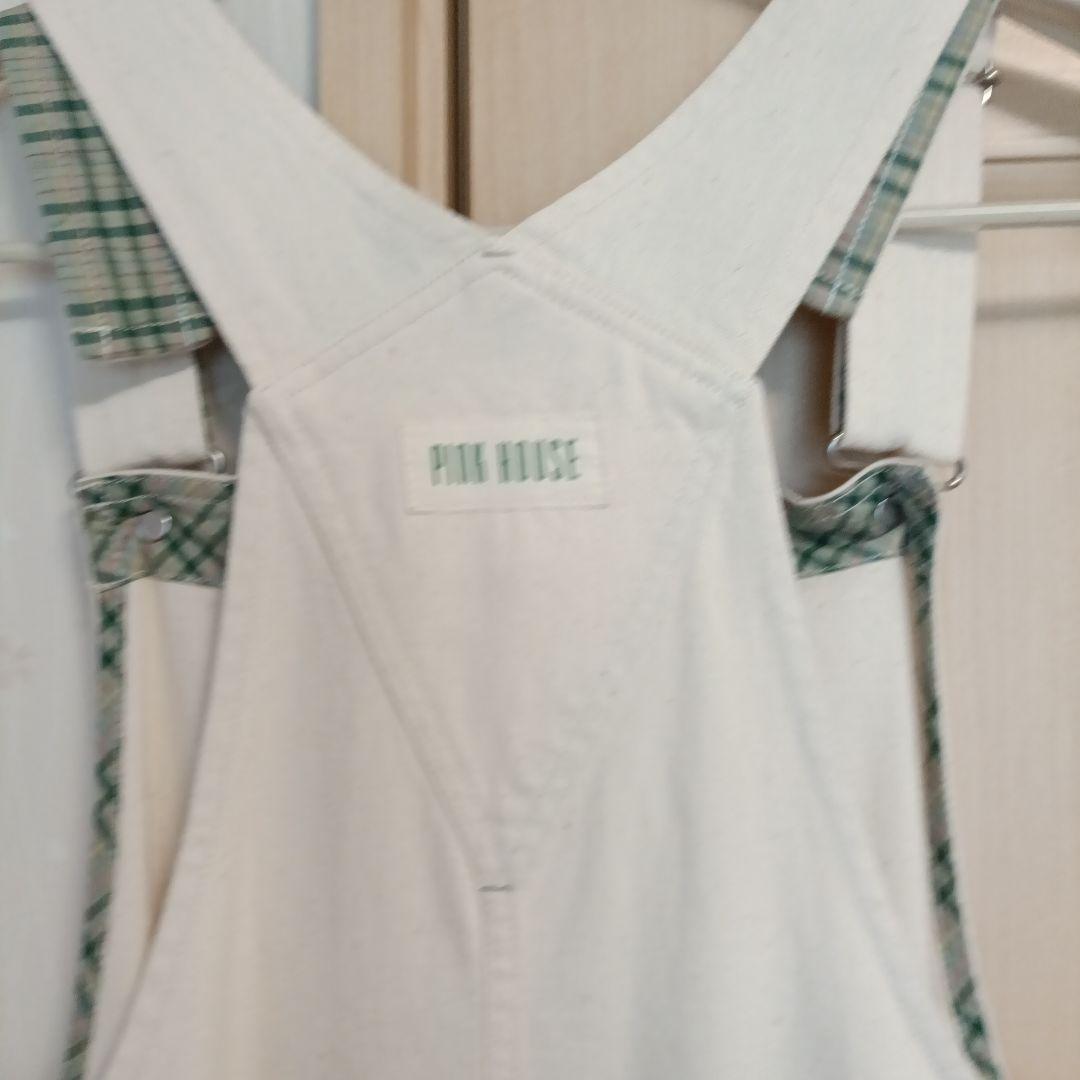 PINK HOUSE ウサギ刺繍オーバーオール