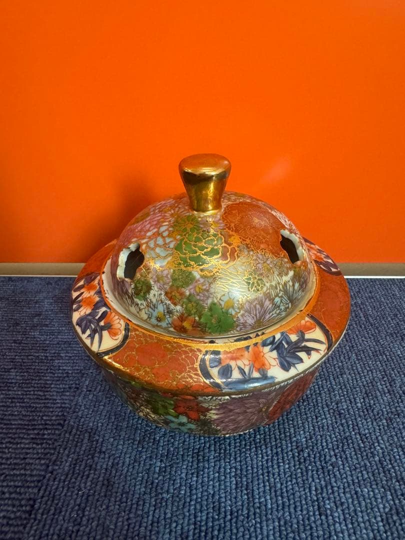 1677 金花詰　香炉　時代物