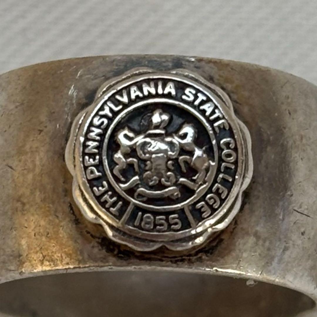 40s 50s カレッジリング リング ビンテージ 指輪 ペンシルベニア 古着