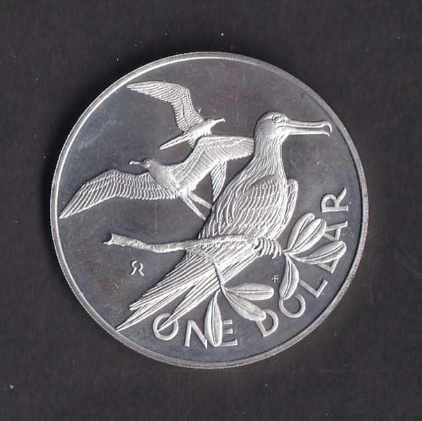 英領ヴァージン諸島 シルバープルーフダラ 1974年