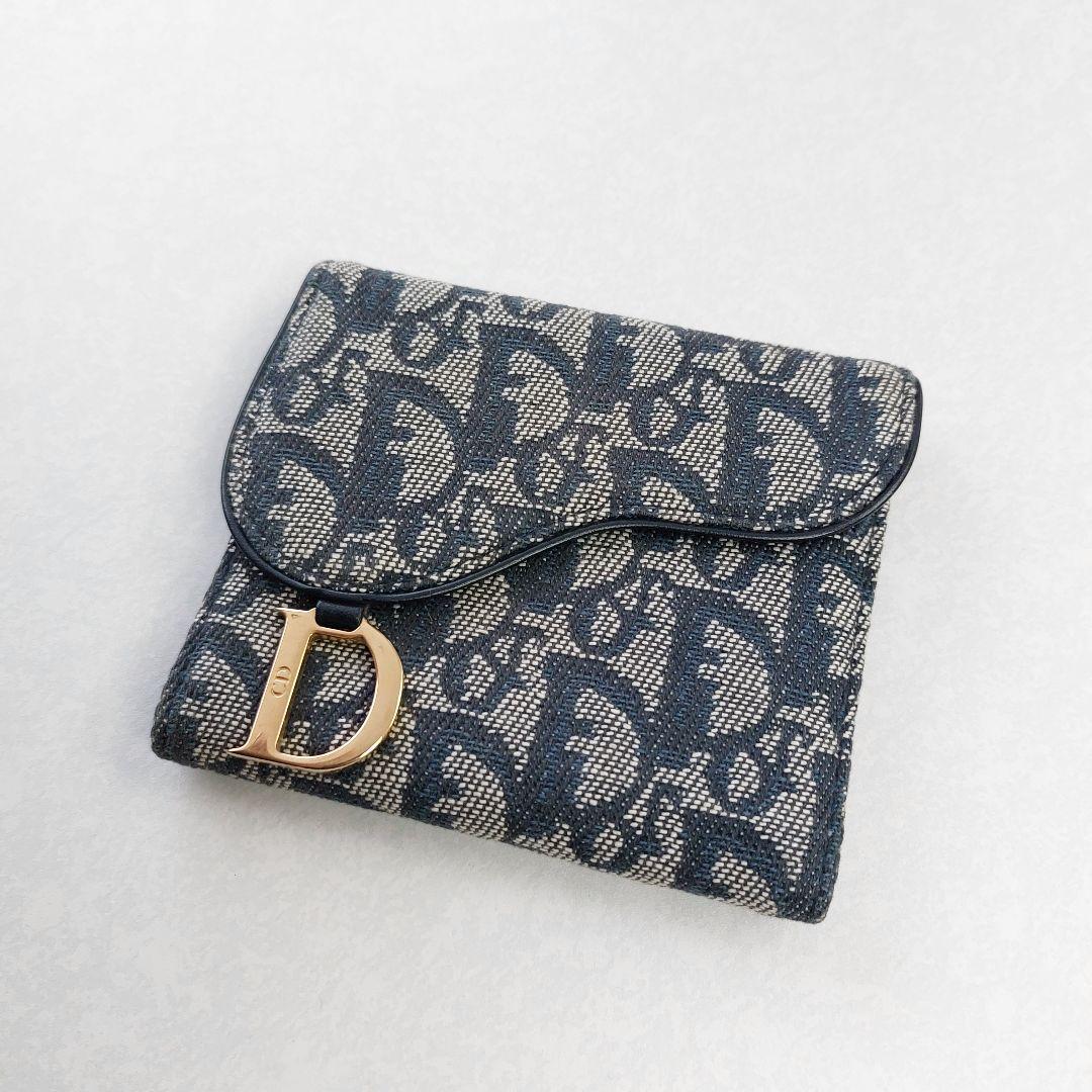 【大人気】クリスチャンディオール　サドル　カード入れ財布　トロッター　キャンバス
