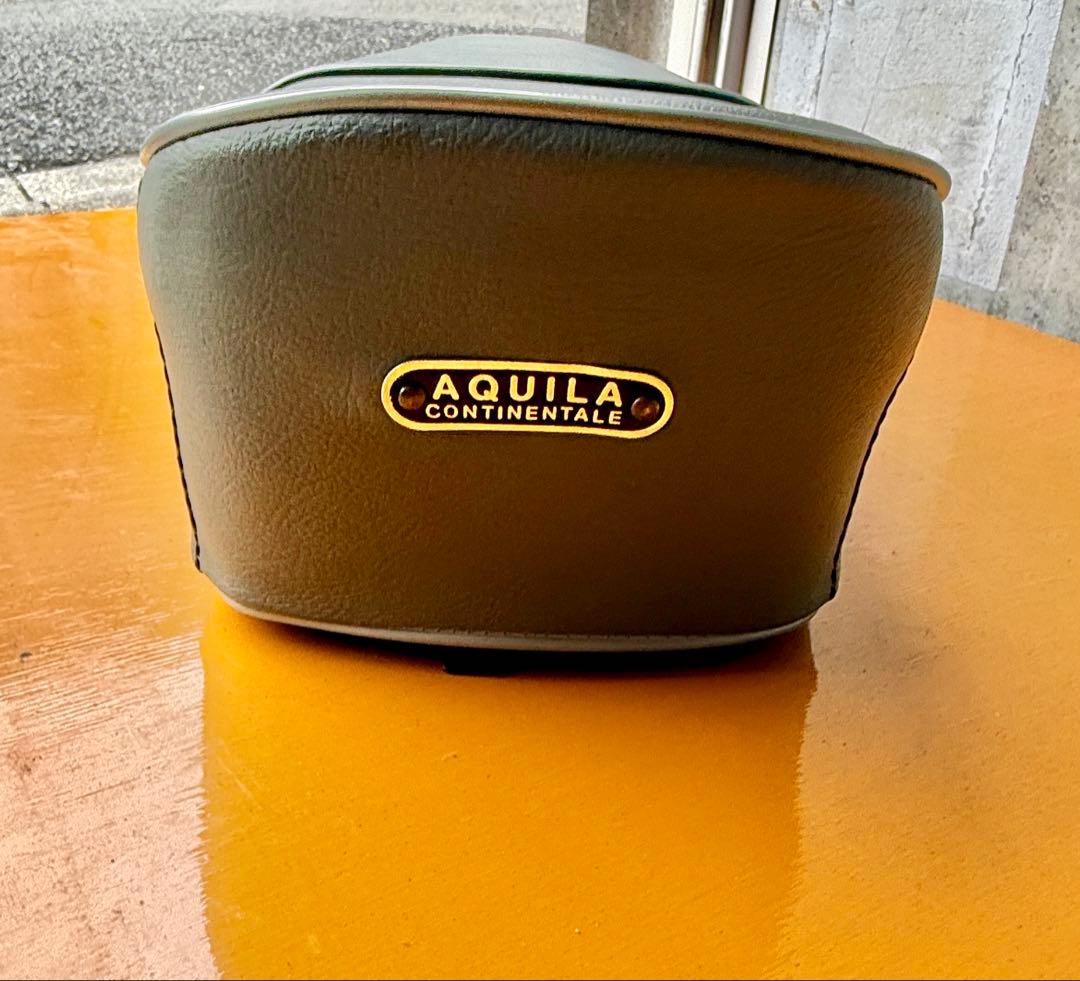 ベスパ50 100用ダブルシート　AQUILA バッチ　グレー