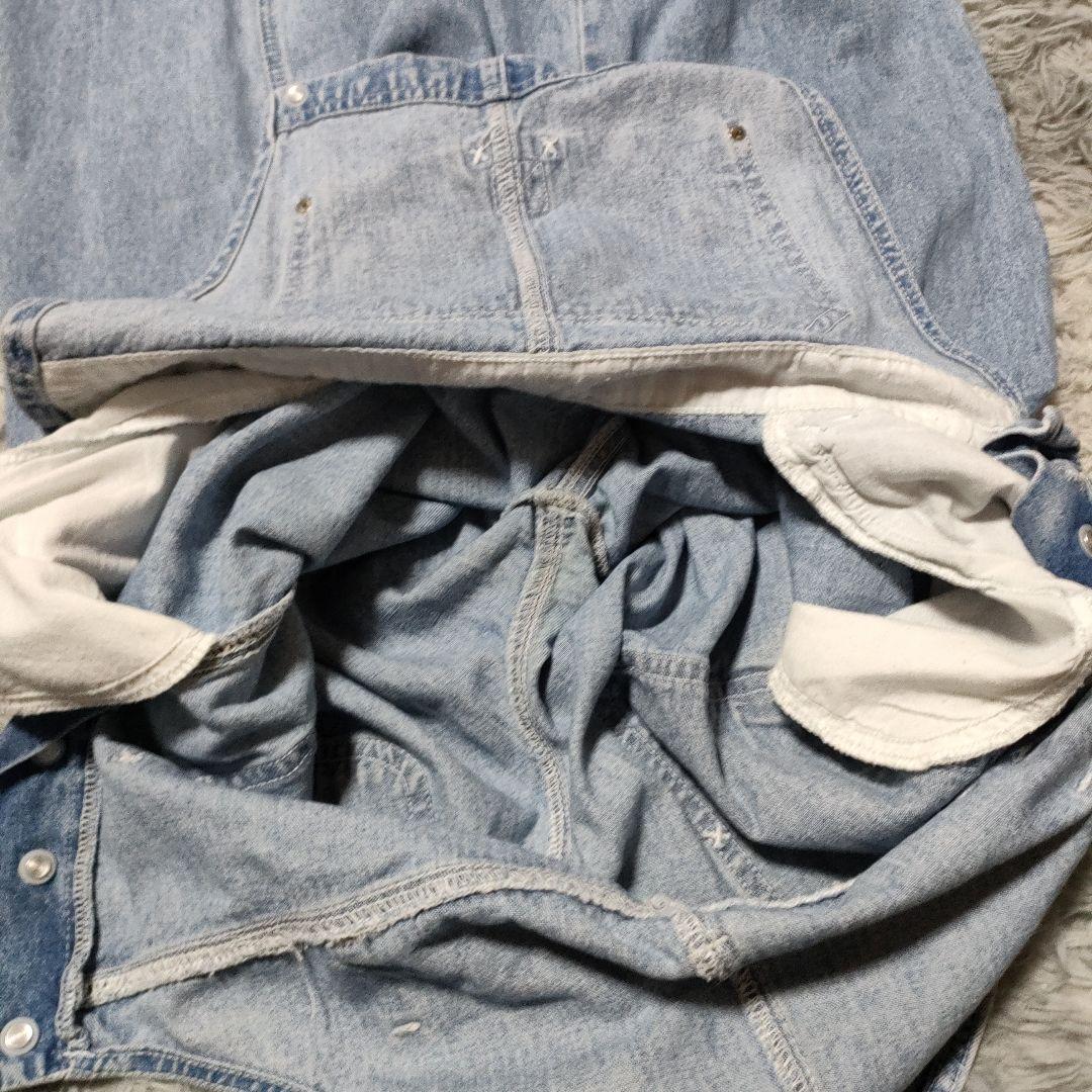 90s DISNEY　Pooh くまのプーさん デニムサロペット　オーバーオール