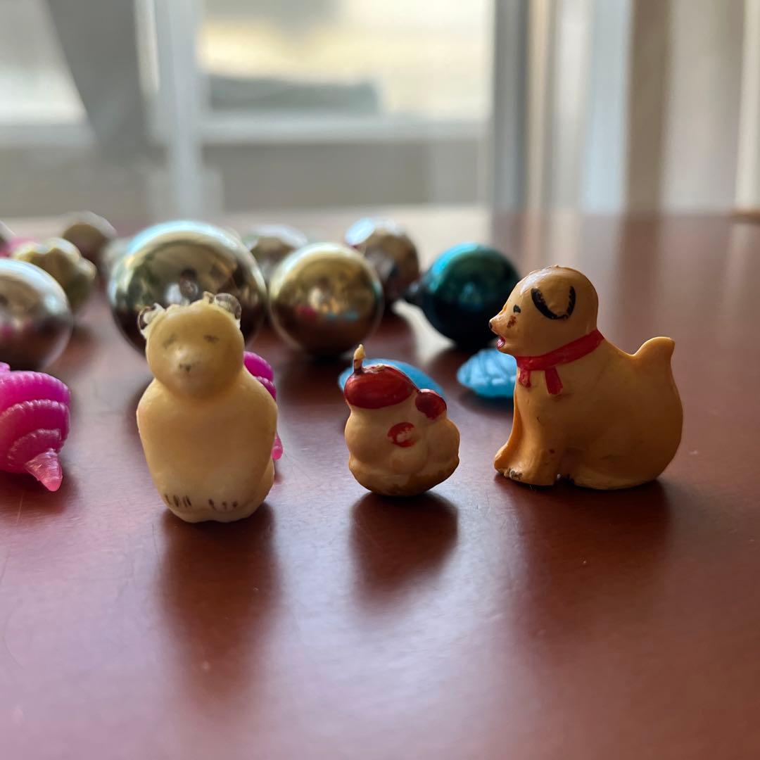 ロシア　クリスマスオーナメント　ガラス　ビンテージ　ミニ　セット