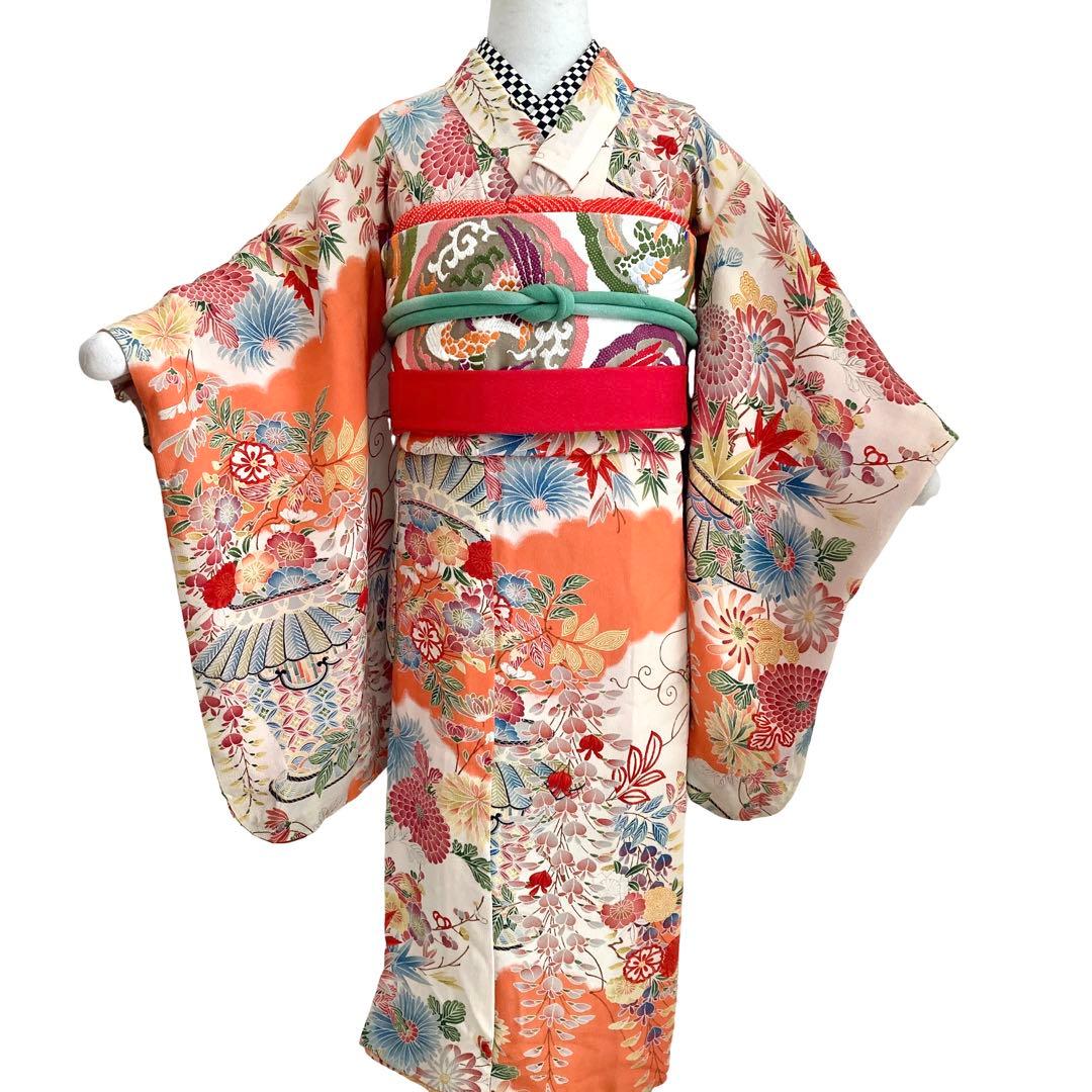 アンティーク 7歳 女の子 子供着物 七五三 アンティーク着物 NO