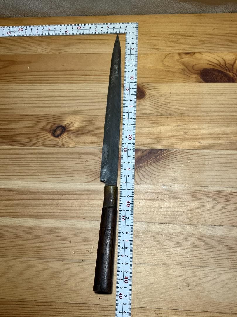 堺　柳刃包丁鋼製 木製ハンドル#D254